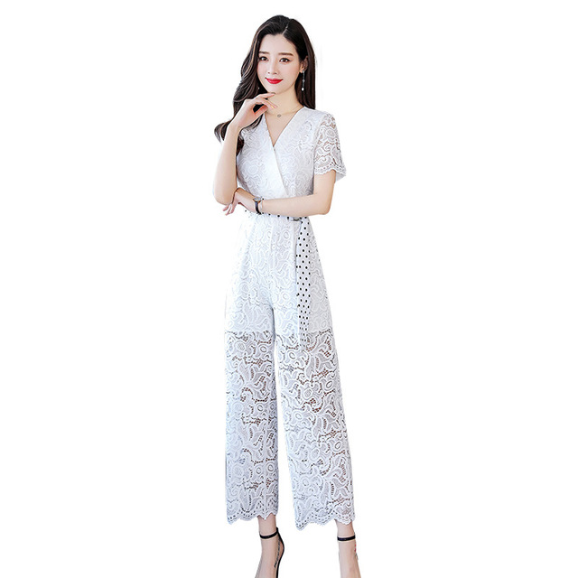 Sexy lace dress pants Summer new women’s wear pants slim 