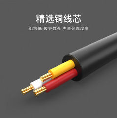 Export Best-Selling 3.5mm Male-to-Male Audio Cable Car AUX Full Copper Recording Cable Computer Speaker Extension Cable