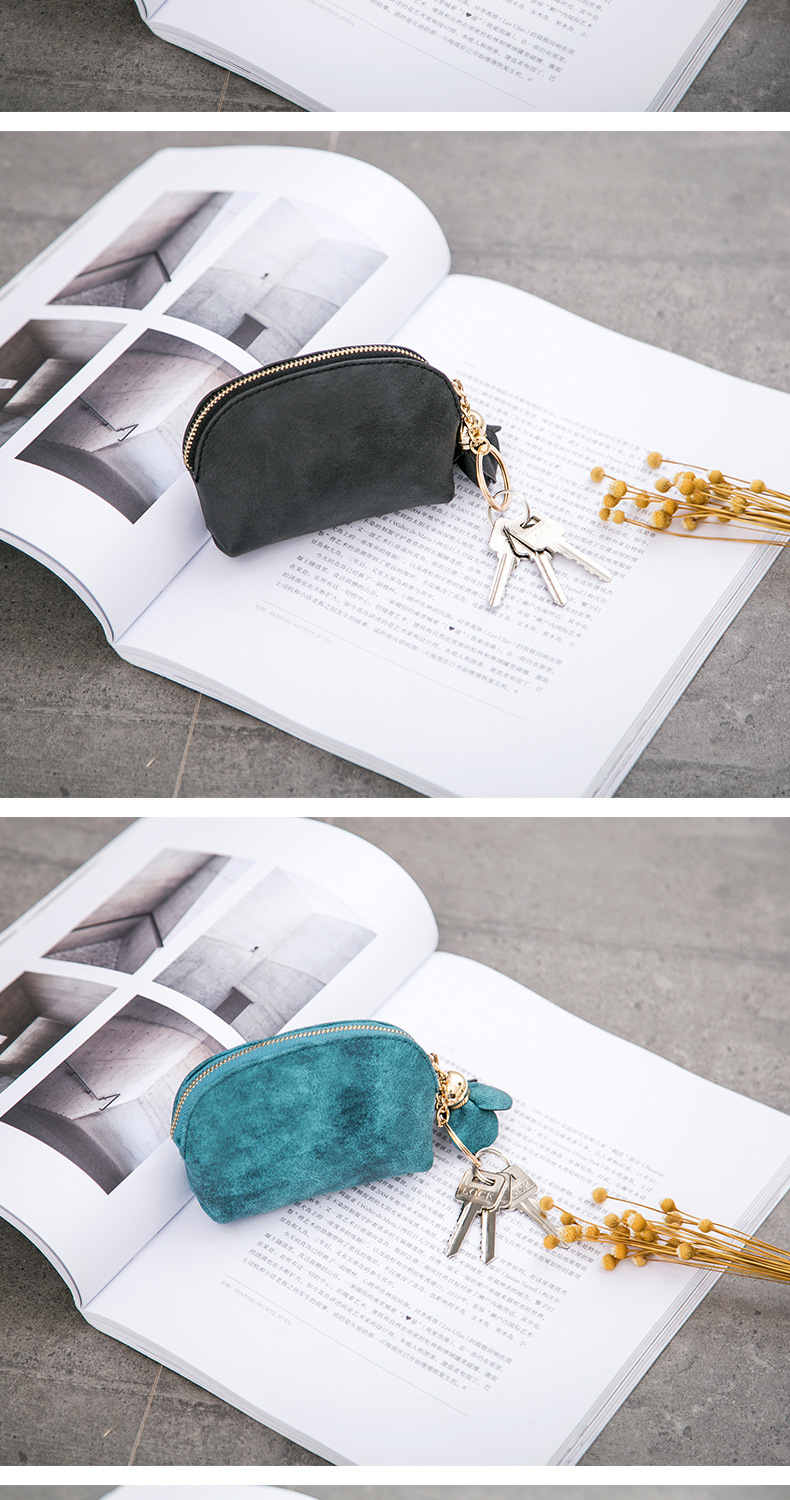 41g Weight Polyester Lining Material Zipper Closure Type Coin Purse Bags Type 1 Piece Quantity Daily Occasion Pu Leather Material Solid Color Pattern All Seasons Season Women's Gender Simple Style Style Dumpling Shape Shape Women's Solid Color Pu Leather Zipper Coin Purses 12