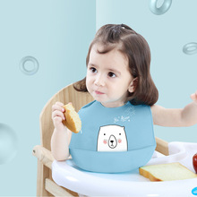Bé ăn bib không thấm nước lớn điều chỉnh trẻ em trẻ em bé bib nước bọt khăn dùng một lần silicone bib Yếm yếm