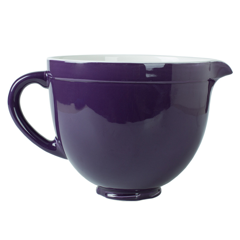 Cerámica creativa moda colorida boca puntiaguda Gran Tazón de huevo batiendo agitación ensalada sopa olla