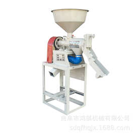 怀化小型谷子碾米机 鸿祺去皮碾米机 家用水稻剥皮碾米机图片