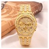 BW Ya wrist wisdom BEAUY WISDOM fashion watch bracelet watches imitated three -eye set full diamond silver powder 8236