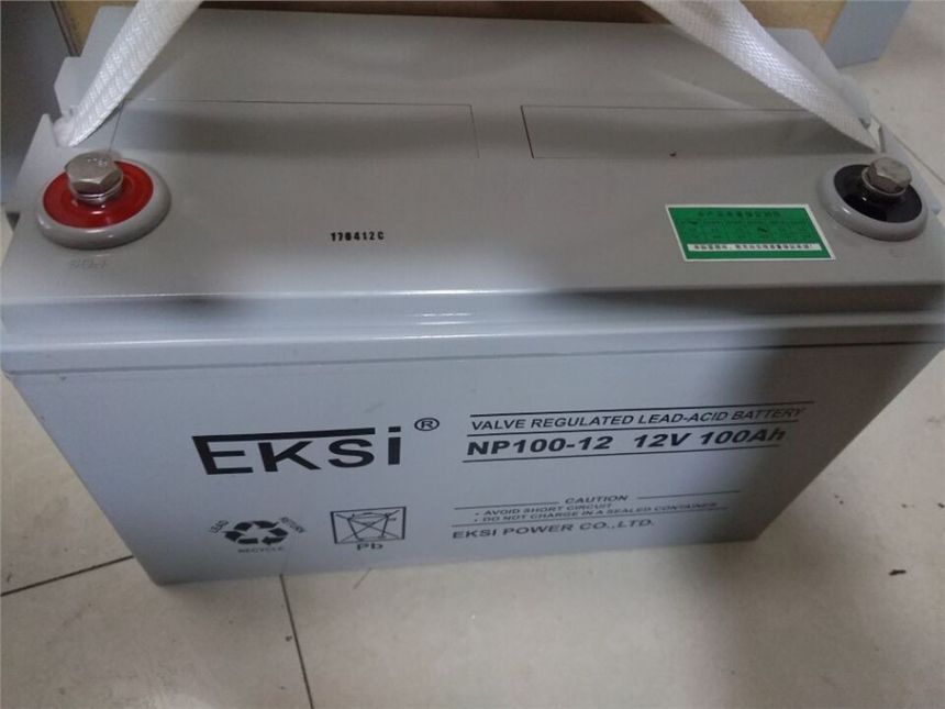 爱克赛蓄电池NP12-100 12V100AH 铅酸免维护UPS电源电瓶三年质保