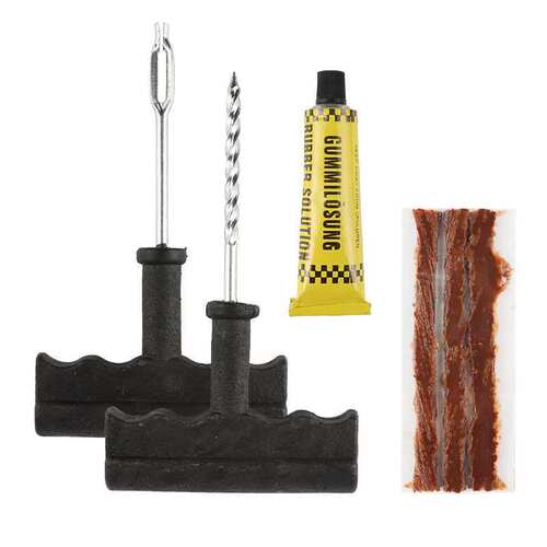 2019 Large Car Tire Repair Tool Set 8-piece Set with Glue Tire Repair Emergency Quick Tire Repair Tool