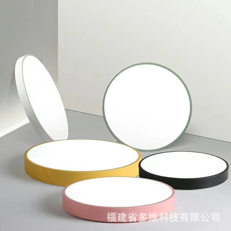 现货供应圆形实心LED办公吊线灯大圆盘实心圆吊灯圆型造型 圆饼灯-阿里巴巴