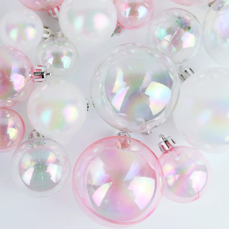 Brand transparent fuchsia decorations