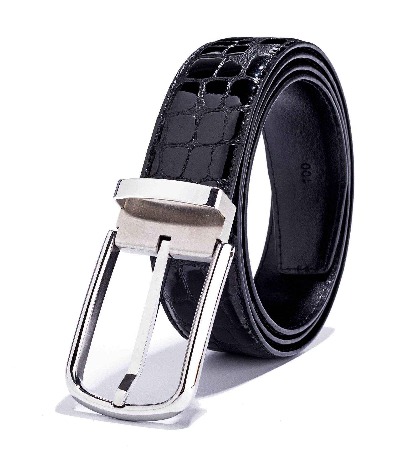 Elite quality import double-sided leather belt