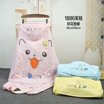 Cartoon Newborn necessary Domestic and foreign pure cotton Padded Blanket Cuddle