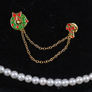 Lovely Christmas Series Necklace with Tassel, Brooch, Decorations, and Multi-function