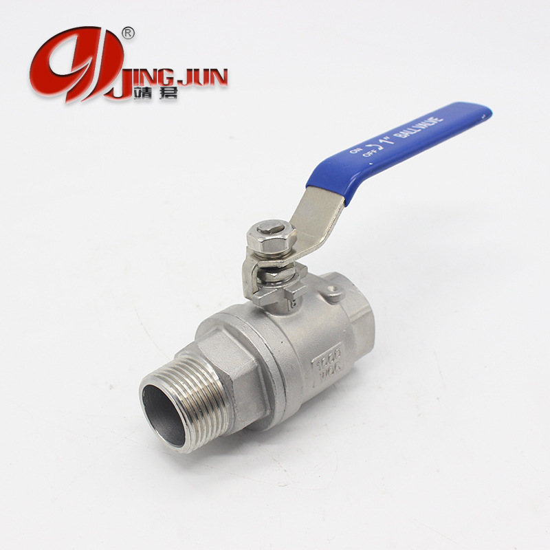 304不锈钢两片式内外丝球阀Q11F-16P二片式内外牙4分6分1寸|ru