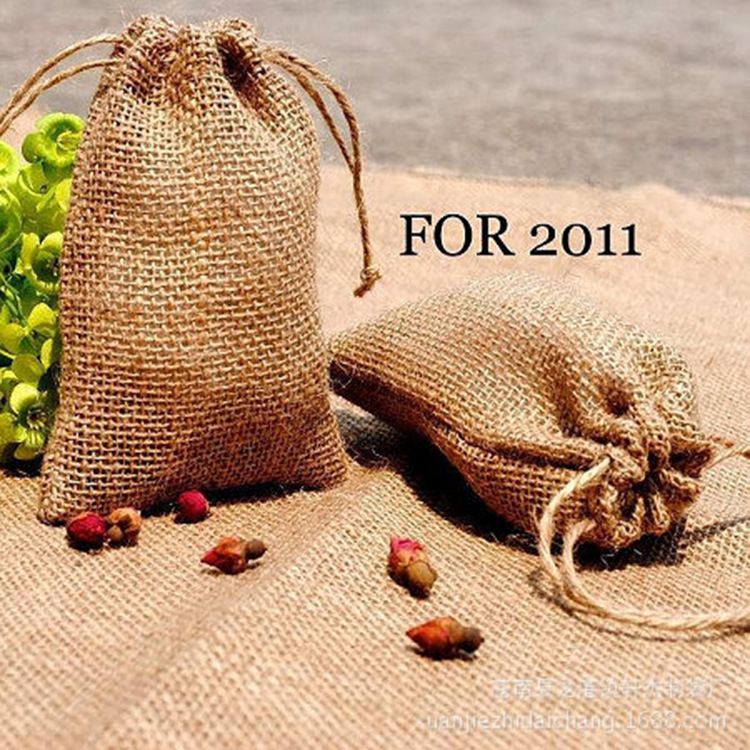 专业定 制各种麻布袋仿麻料束口袋子 抽绳袋厂家直销免费排版设计