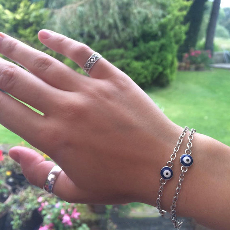 Korean Jewelry Evil Eye Turkey Blue Eye Bracelet Cross-border Style