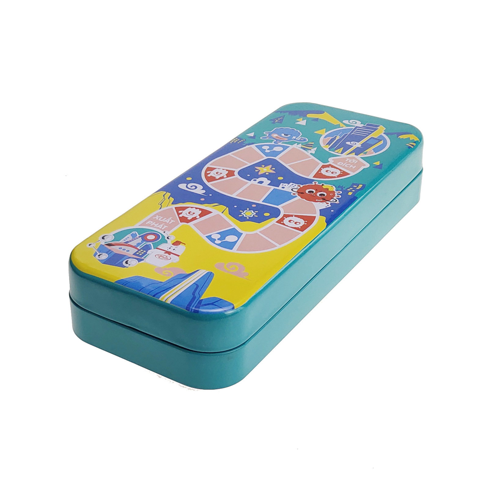 印刷文具用品小学生金属文具盒马口铁双层铅笔盒创意收纳铝制