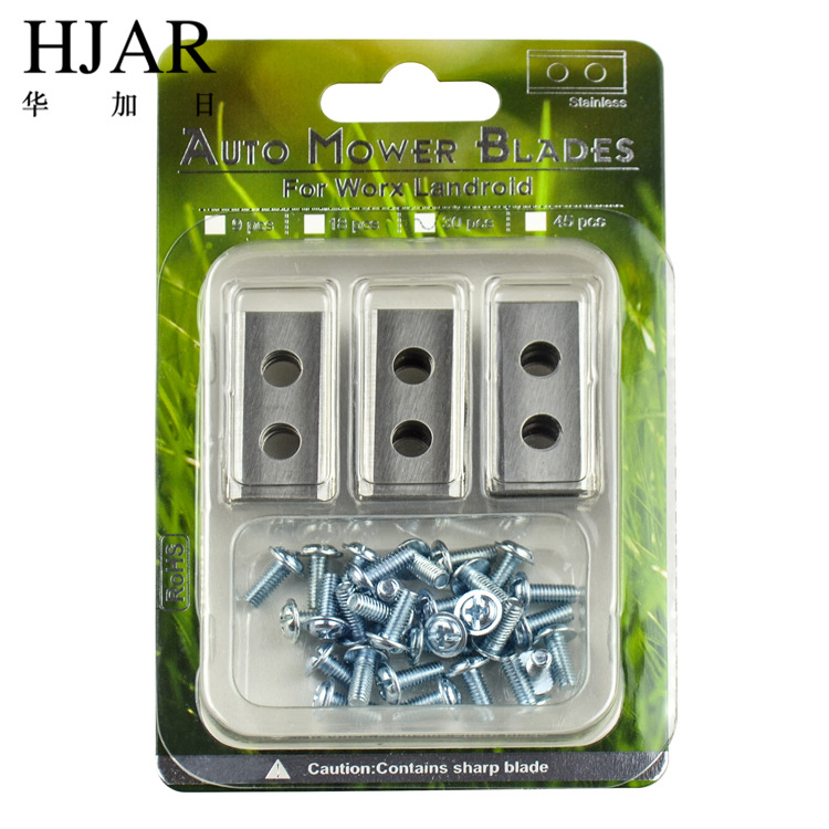 Adecuado para Worx Wicks robot cuchilla cortacésped de doble agujero cuchillo de jardín maquinaria cuchilla cortacésped