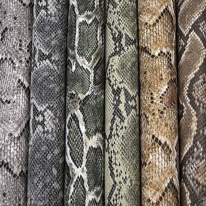 现货 蛇皮纹 蜥蜴纹 女士包包手袋皮革 超薄柔软耐括  免水洗皮革