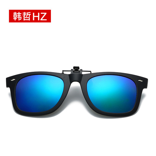  men and women retro clip-on myopia clip-on glasses TR-90 polarized sunglasses night vision sunglasses cross-border color-changing glasses