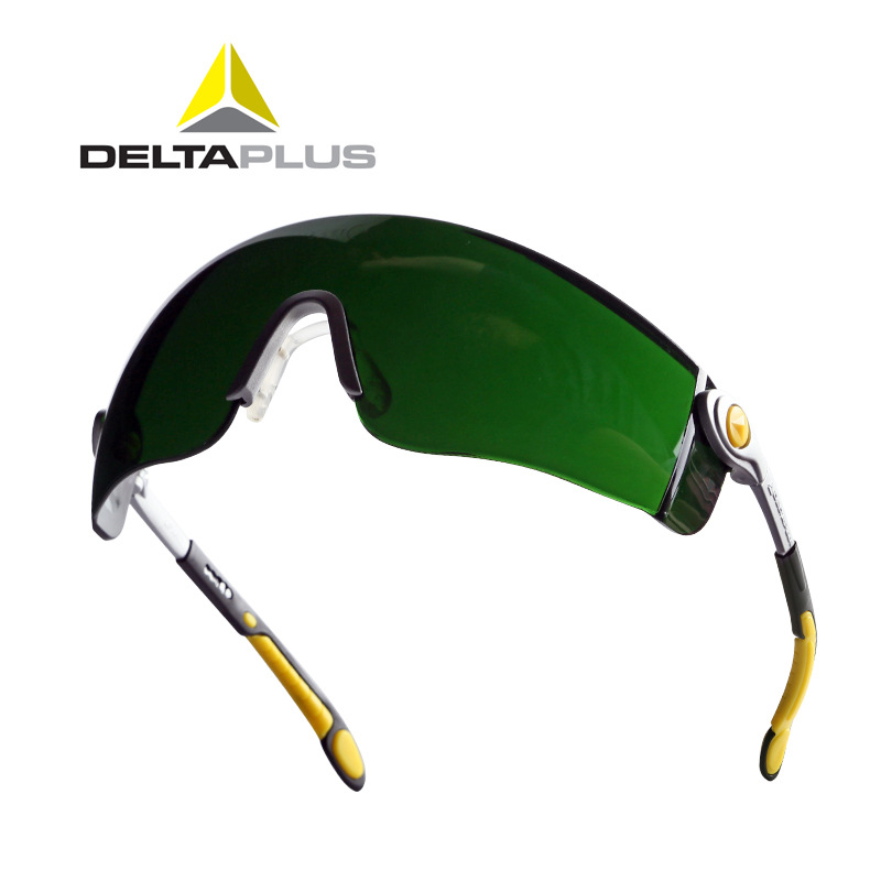 代尔塔101012一体式暗度5舒适可调节防雾气割铜焊锡焊焊接眼镜