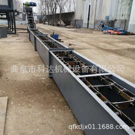 小型皮带输送机图片 大倾角裙边格挡矿业输送机 链式刮板输送机
