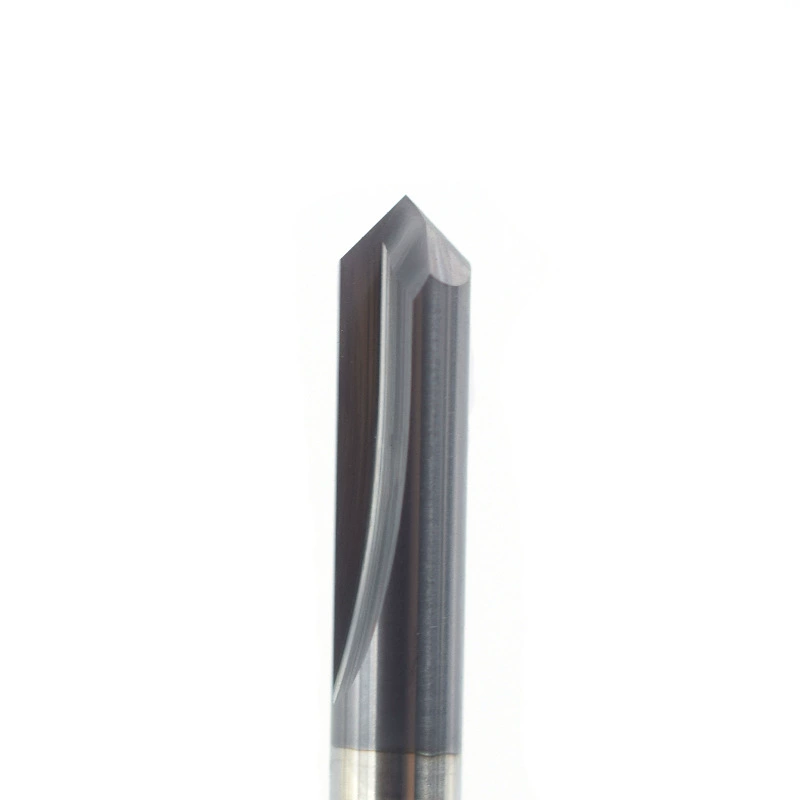 New tungsten steel milling 2-edge 90-degree tungsten steel straight groove chamfering cutter black coated end mill wholesale manufacturer direct supply