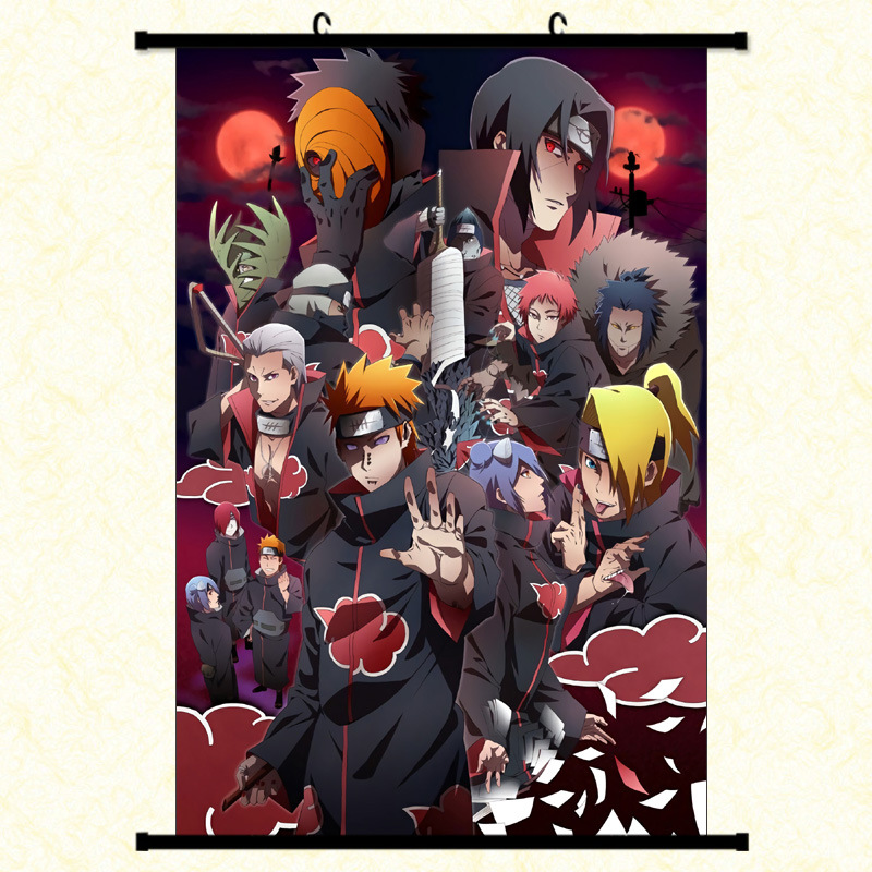 Naruto paintings Japanese anime scroll p...