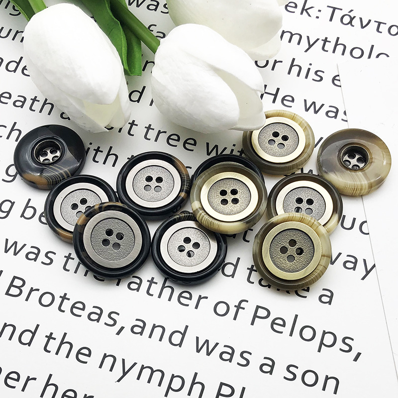 树脂纽扣 男装 女士 大衣扣 风衣扣 DIY饰品配件 西装扣 衣服服装详情图1