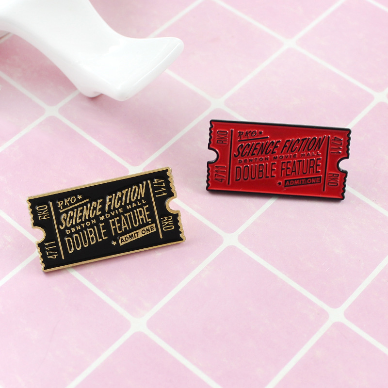 Alloy Material Letter Pattern Retro Pin Letter Alloy Enamel Unisex Brooches