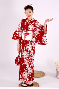 Spring and summer new pure cotton modified kimono bathrobe women’s kimono