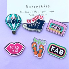 透明亞克力貼片創意手機殼裝飾diy手機繩鑰匙扣吊墜diy