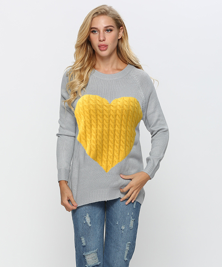 Women's Sweater Long Sleeve Sweaters & Cardigans Hollow Out Fashion Heart Shape display picture 84