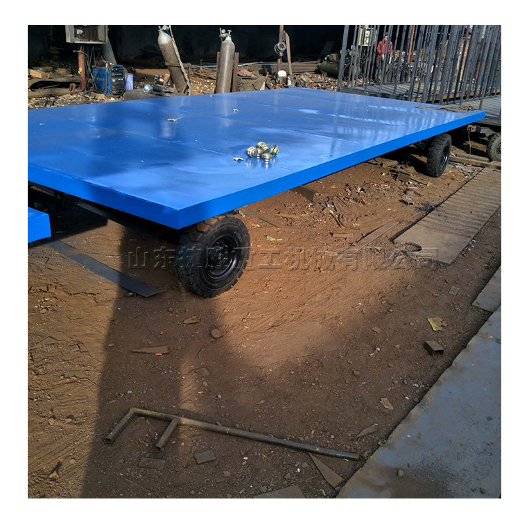 纺织厂玻璃纤维丝转运车 平板拖车 货车机动牵引平板搬运车