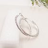 Accessory, cute serum, hula hoop, earrings, new collection, wholesale, simple and elegant design, 4.5cm