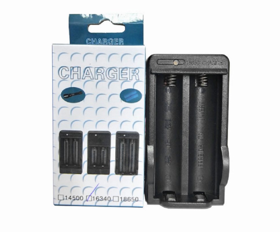 18650充电器 18650锂电池充电器双槽18650双充头灯充电器智能防反