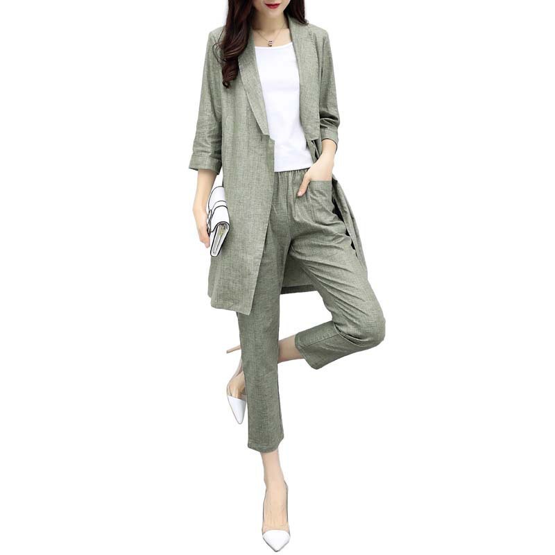 Costume femme UNE GéNéRATION en Coton et lin - Ref 3333626 Image 5