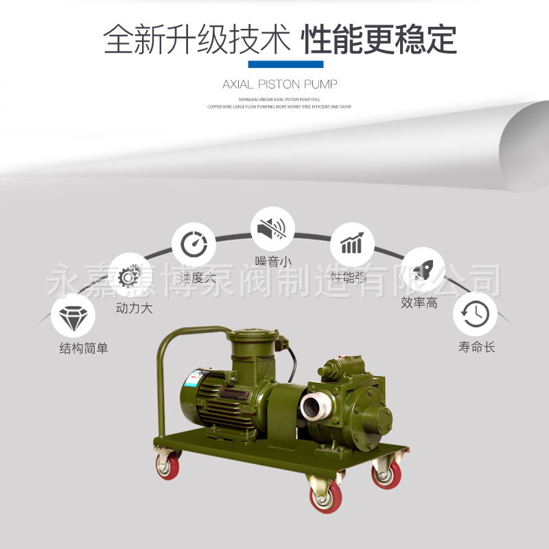 1.5寸防爆滑片导油泵 220V滑片泵 移动计量滑片导由泵 自吸滑片泵