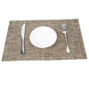 Woven non-slip two-color table mat PVC, wholesale