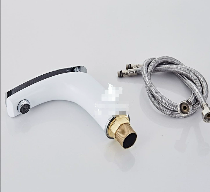 Белый хромированный кран DE медный хромированный кран