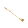 Spoon stainless steel contains rose, coffee dessert mixing stick, flowered