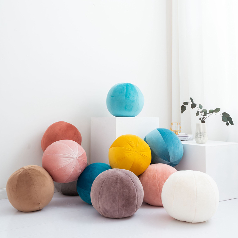 Northern Europe Velvet 8 Coincide Sewing colour circular Seat cushion Futon Home Furnishing Open House decorate circular Pillows