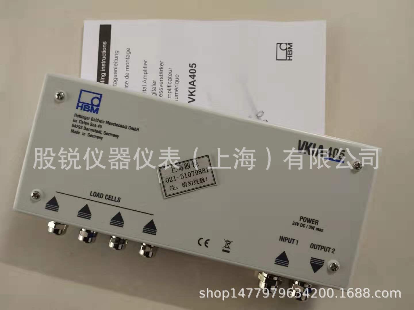HBM VKIA405数字放大器，VKK1-4接线盒，VKK1R-4，VKK2R-8接线盒