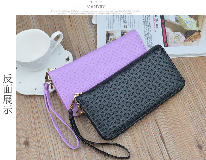 Women's Solid Color Pu Leather Zipper Wallets display picture 7