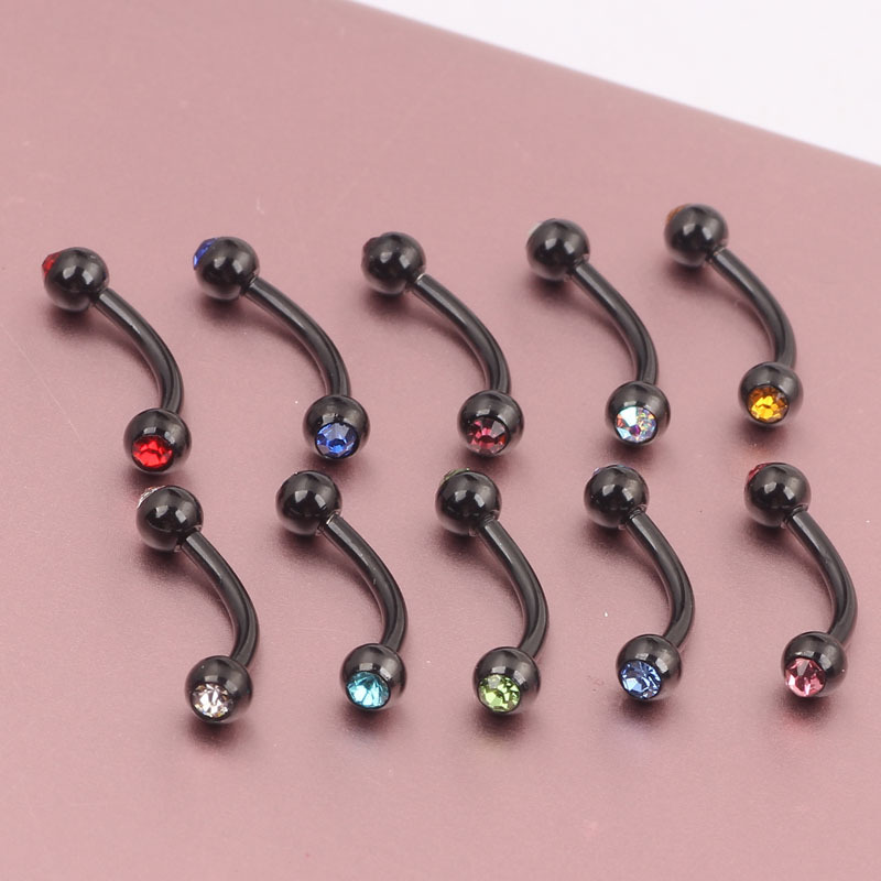 Fashion Geometric Stainless Steel Inlay Ear Studs 1 Piece display picture 2