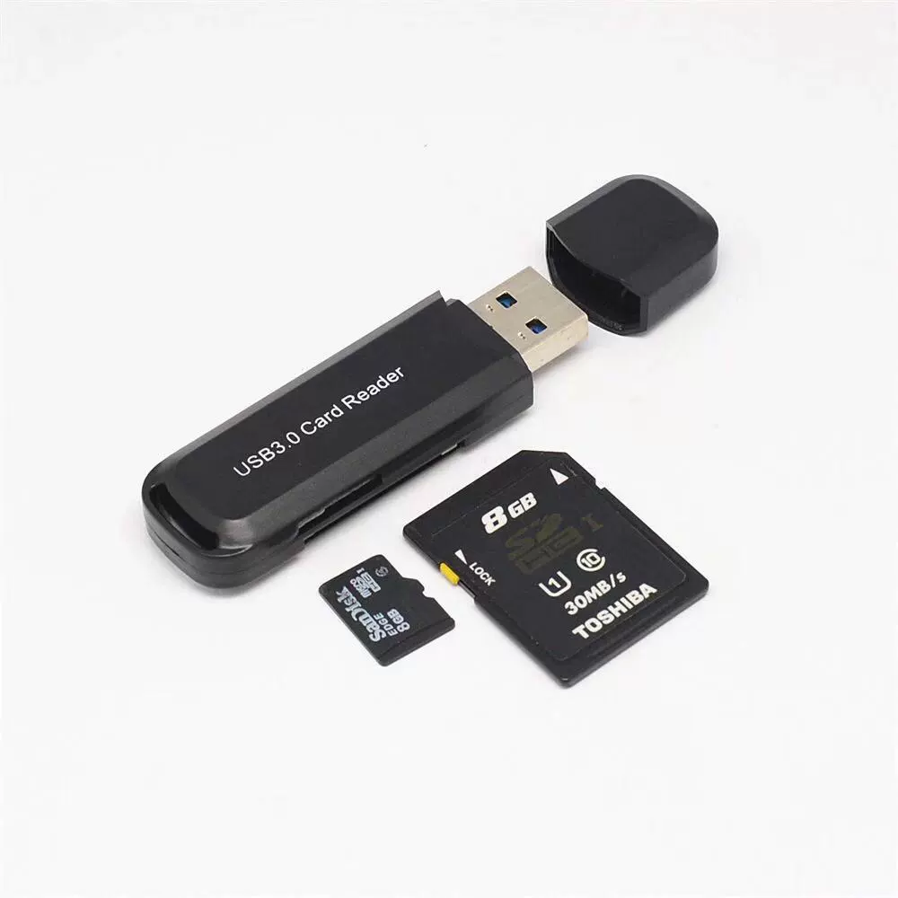 USB3.0 card reader TFSD two -in -one card reader Multifunctional 3.0 card reader Really 3.0 two -in -one -reader reader