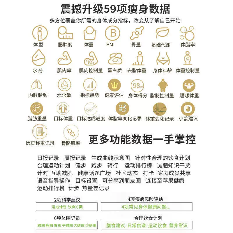 Physiological multifunctional smart electronic scales for home use charging, custom-made