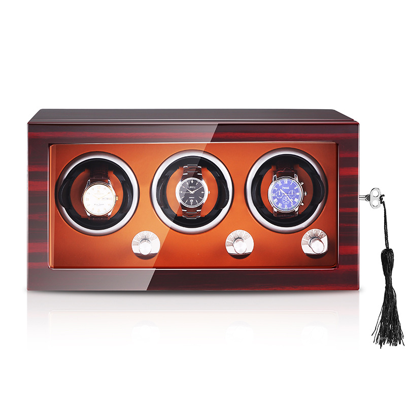 3表位摇表器上链盒全自动机械手表盒上弦器高档礼品盒|ru