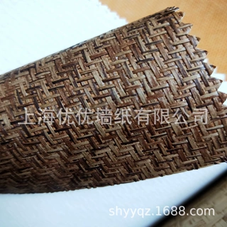 草编墙纸草席墙纸七字编织纸线壁纸吊顶墙纸会所壁纸墙纸编织壁纸