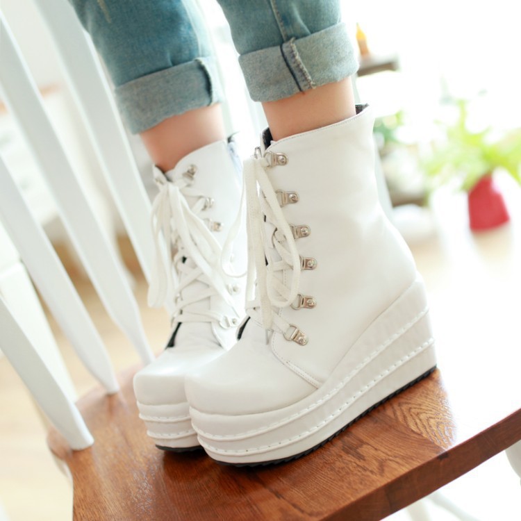 Bottes femme en PU artificiel - Ref 3355417 Image 4