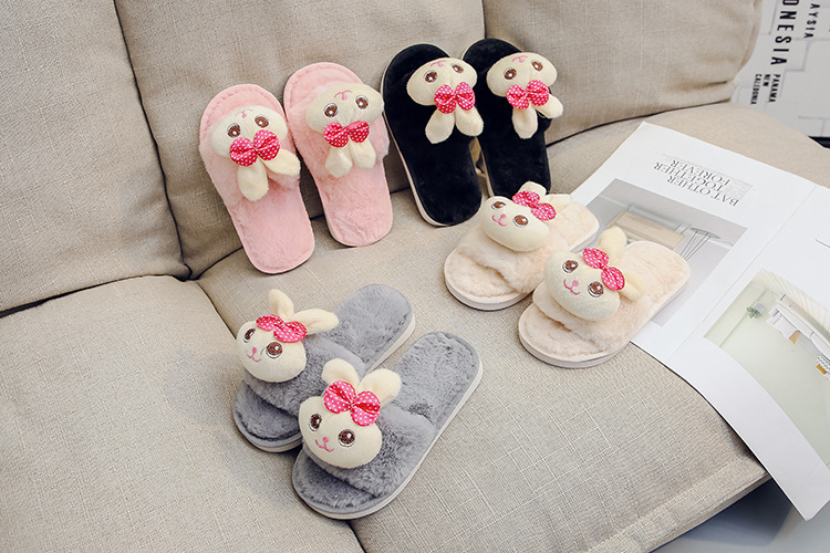 children s cute non-slip plush slippers   NSPE35018