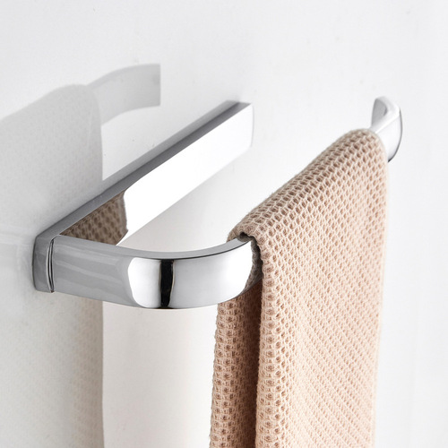 Electroplated chrome plated bright silver simple brass towel ring towel bar bathroom bathroom hardware pendant wholesale price