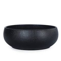 Large black pottery tea wash household tea jar pen wash coarse ceramic tea set accessories cup bowl tea ceremony accessories water bowl wash